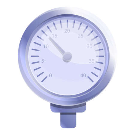 Reading manometer icon. Cartoon of reading manometer vector icon for web design isolated on white backgroundのイラスト素材