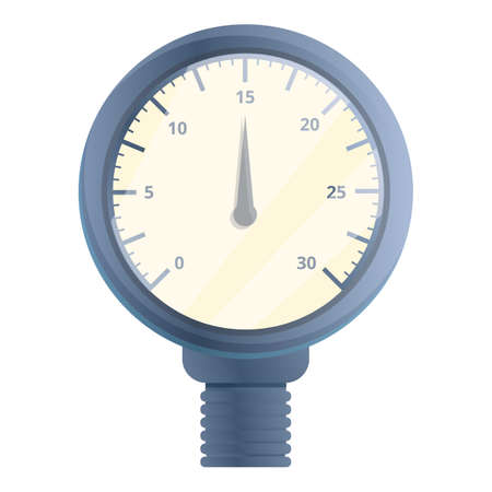 Control manometer icon. Cartoon of control manometer vector icon for web design isolated on white backgroundのイラスト素材
