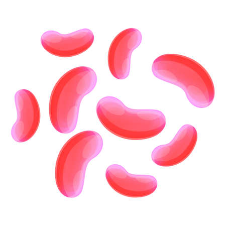 Probiotics micro icon. Cartoon of probiotics micro vector icon for web design isolated on white backgroundのイラスト素材