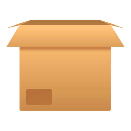 Warehouse box icon. Cartoon of warehouse box vector icon for web design isolated on white background