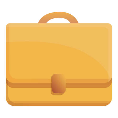Laptop bag icon. Cartoon of laptop bag vector icon for web design isolated on white backgroundのイラスト素材