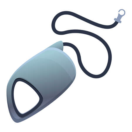 Retractable cat leash icon. Cartoon of retractable cat leash vector icon for web design isolated on white backgroundのイラスト素材