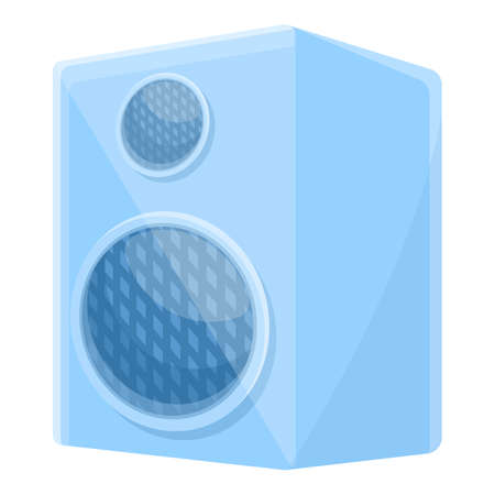 Summer party music speaker icon. Cartoon of summer party music speaker vector icon for web design isolated on white backgroundのイラスト素材