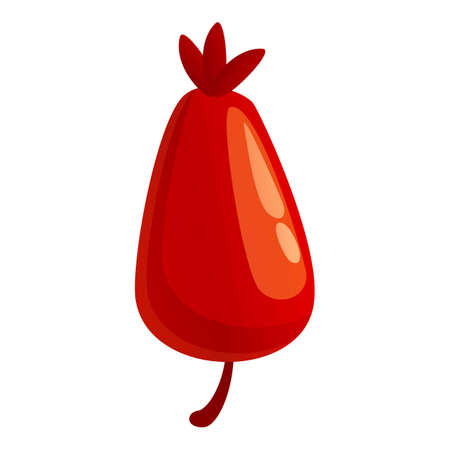 Autumn party berry icon. Cartoon of autumn party berry vector icon for web design isolated on white backgroundのイラスト素材