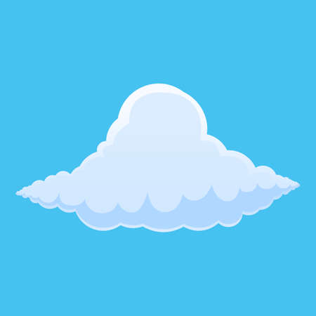 Bright cloud icon. Cartoon of bright cloud vector icon for web design isolated on white background