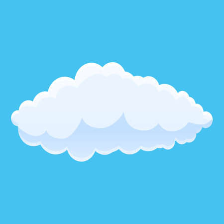 Climate cloud icon. Cartoon of climate cloud vector icon for web design isolated on white background
