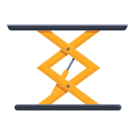 Transport lift icon. Cartoon of transport lift vector icon for web design isolated on white backgroundのイラスト素材