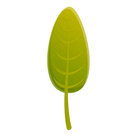 Elm green leaf icon, cartoon styleのイラスト素材