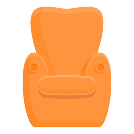 Cozy home armchair icon, cartoon styleのイラスト素材