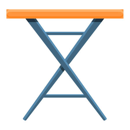 Cozy home iron board icon, cartoon styleのイラスト素材