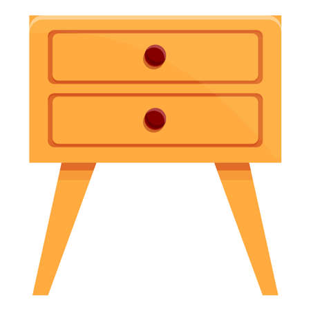 Cozy home furniture icon, cartoon styleのイラスト素材