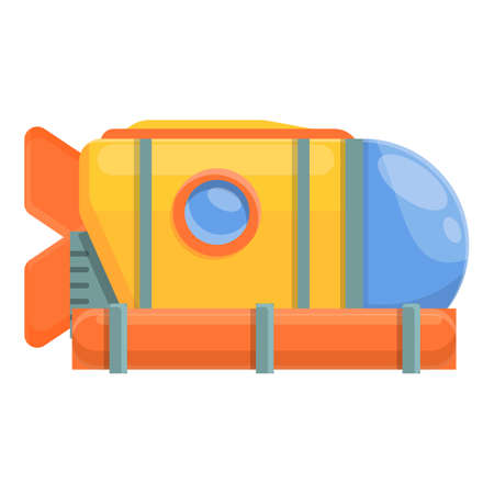 Sea bathyscaphe icon, cartoon styleのイラスト素材