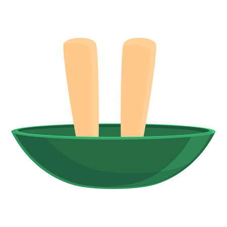 Foot bath icon, cartoon styleのイラスト素材