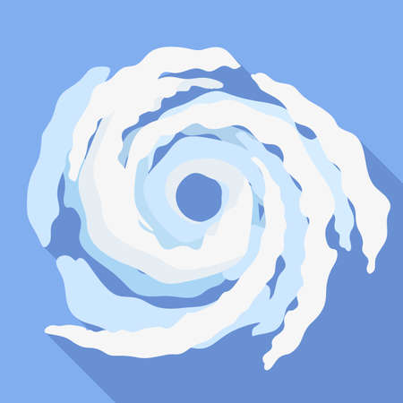 Hurricane icon, flat styleの写真素材