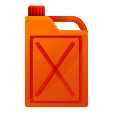 Red canister icon, cartoon styleの写真素材