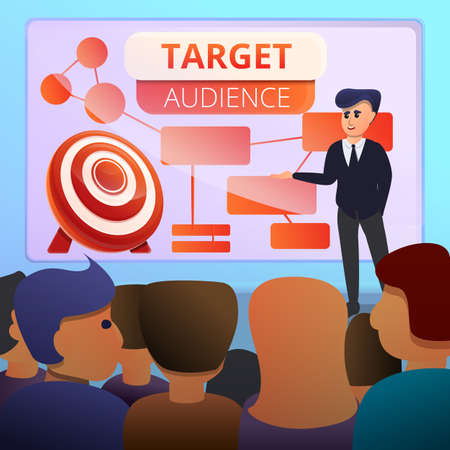 Audience concept banner, cartoon styleの写真素材