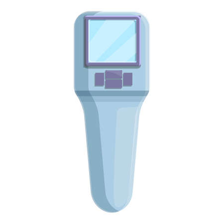 Infrared digital thermometer icon, cartoon styleのイラスト素材