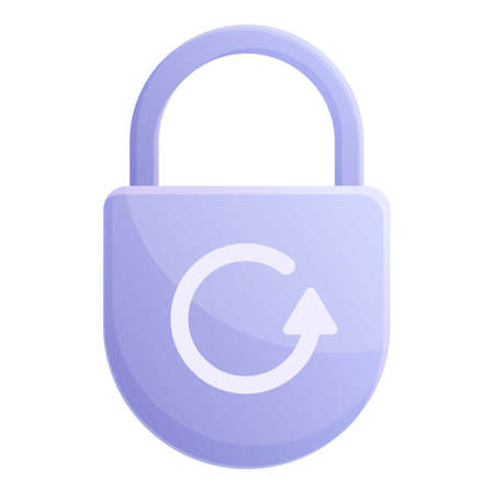 Administrator recovery key icon, cartoon styleのイラスト素材