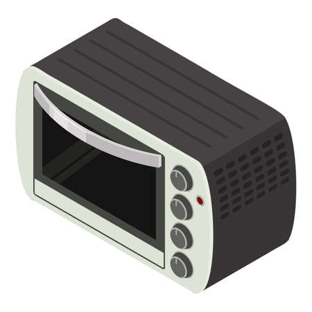Retro microwave icon, isometric styleの写真素材