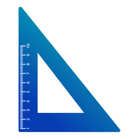 Plastic angle ruler icon, cartoon styleの写真素材