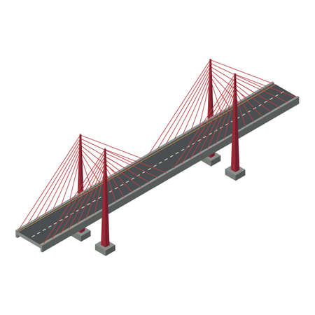 High bridge icon, isometric styleの写真素材