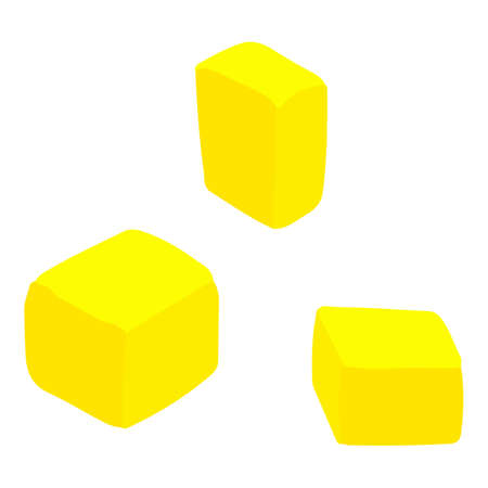 Pineapple cubes icon, isometric styleの写真素材