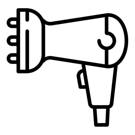 Hair dryer icon, outline styleの写真素材