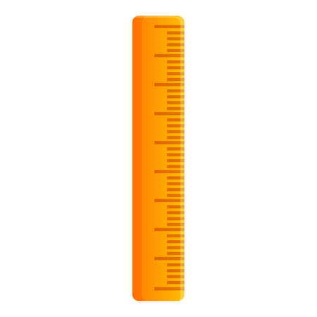 Carpenter wood ruler icon, cartoon styleの写真素材