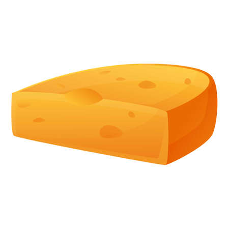Cheese icon, cartoon styleの写真素材