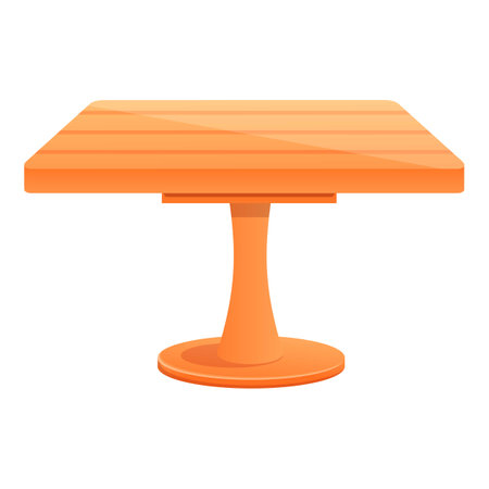 Outdoor table icon, cartoon styleのイラスト素材