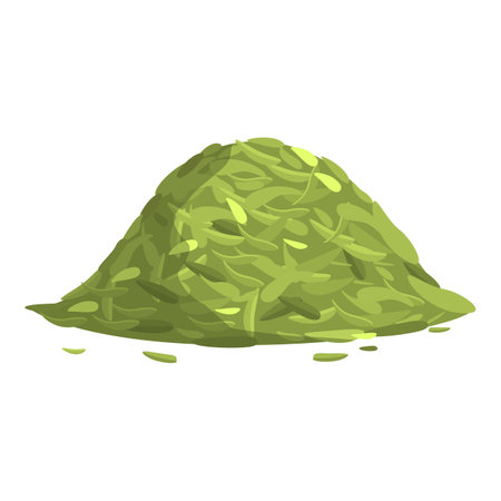 Crushed thyme icon, cartoon styleのイラスト素材