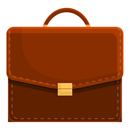 Businessman briefcase icon, cartoon styleのイラスト素材