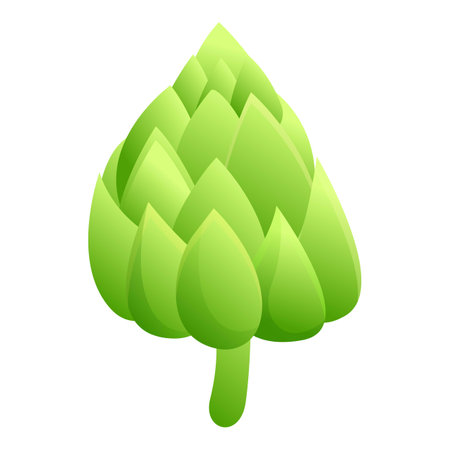 Diet artichoke icon, cartoon styleのイラスト素材