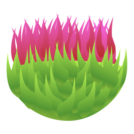 Thistle icon, cartoon styleのイラスト素材
