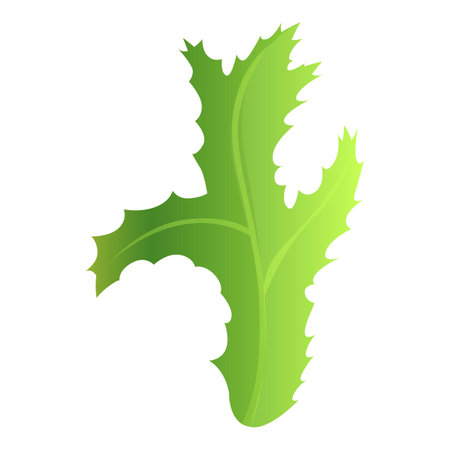 Thistle plant icon, cartoon styleのイラスト素材