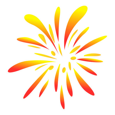 Firework icon, cartoon styleのイラスト素材