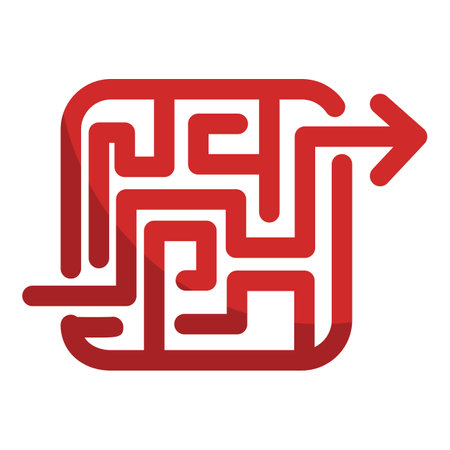 Complete problem solving icon, cartoon styleのイラスト素材