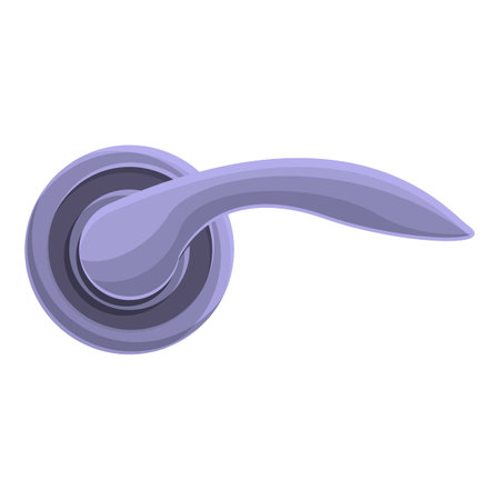 Domestic door handle icon, cartoon styleのイラスト素材