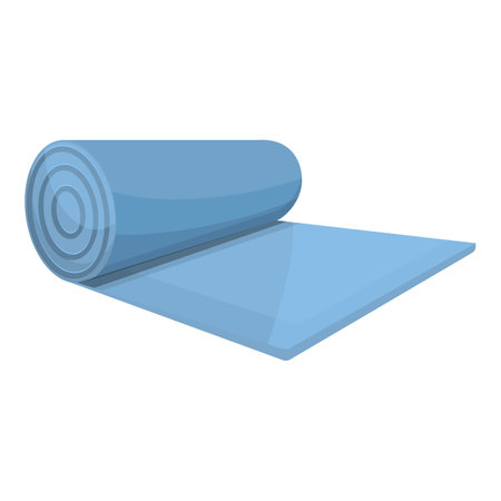 Rug yoga mat icon, cartoon styleのイラスト素材