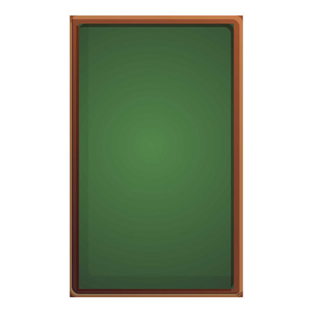 Vertical chalkboard icon, cartoon styleのイラスト素材