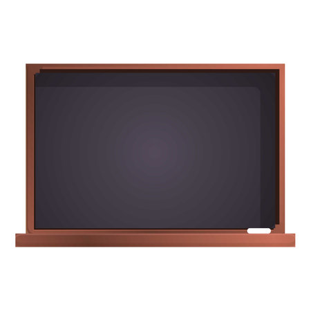 Study chalkboard icon, cartoon styleのイラスト素材