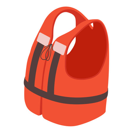 Life jacket icon, isometric styleのイラスト素材