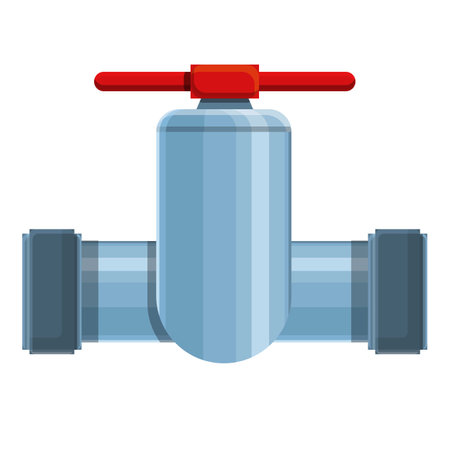 Plumbing pipe icon, cartoon styleのイラスト素材