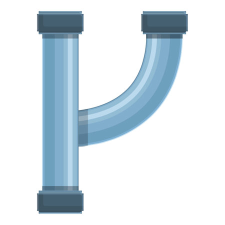 Pipe tube icon, cartoon styleのイラスト素材
