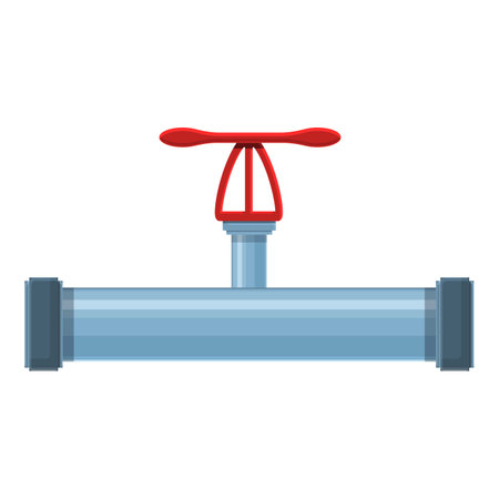 Pipe connection icon, cartoon styleのイラスト素材