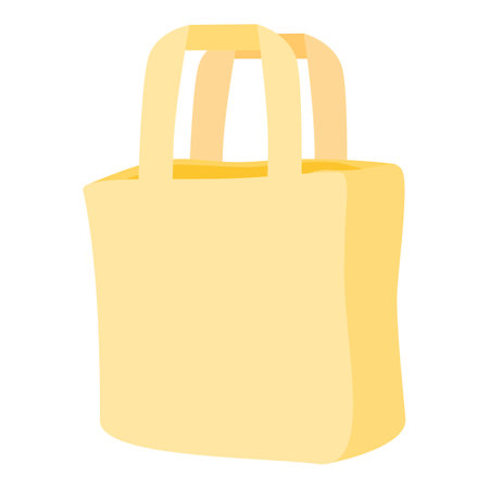 Carton bag icon, cartoon styleのイラスト素材