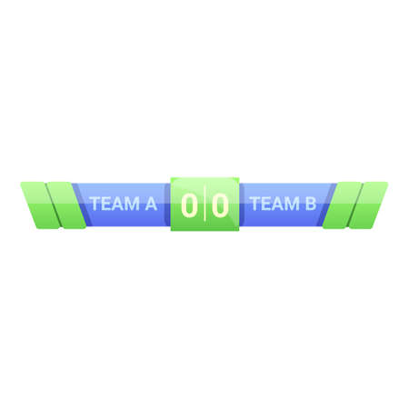 Display scoreboard icon, cartoon styleのイラスト素材