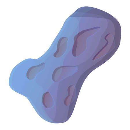 Asteroid moon icon, cartoon styleのイラスト素材