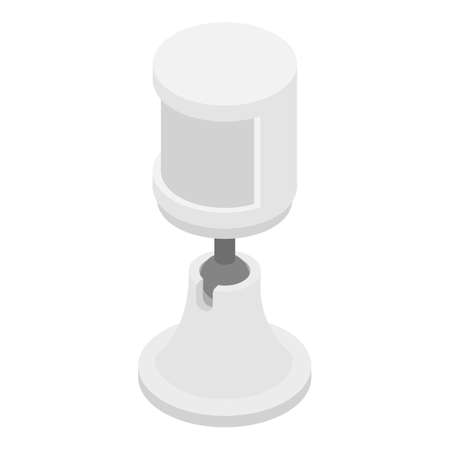 Outdoor motion sensor icon, isometric styleのイラスト素材