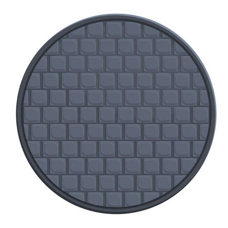 Heavy manhole icon, cartoon styleのイラスト素材